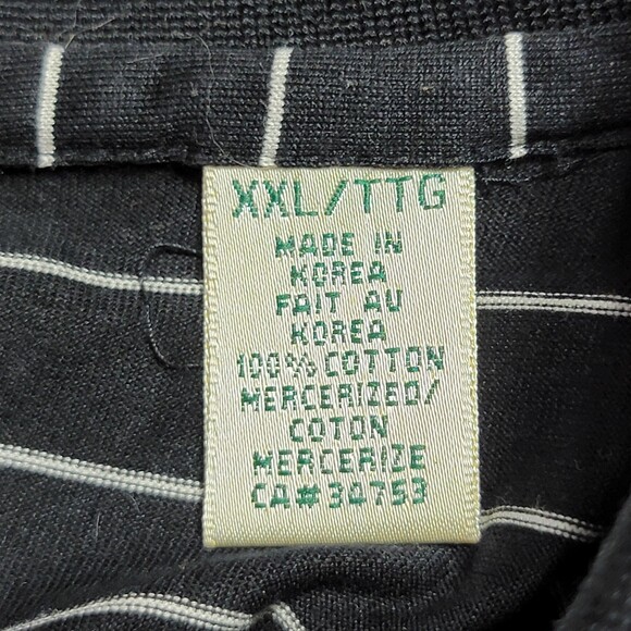 Fairway & Greene SS Polo Black w/ White Stripes - Size XXL - Picture 6 of 6